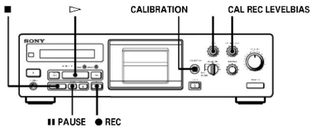 SONY TCKB920S - Ajuste de la polarización y calibración del nivel de la grabación - 1