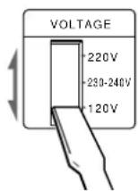 SONY TCKB920S - Setting the voltage selector (only on models supplied with a voltage selector) - 1