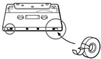 SONY TCKB920S - Para grabar un casete carente de lengüetas de proteccion contra el borrado - 1