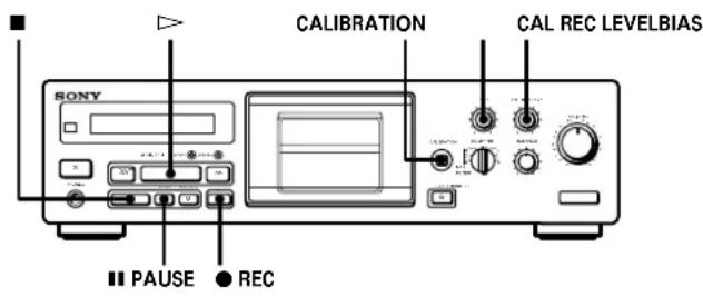 SONY TCKB920S - Adjusting Bias and Recording Level Calibration - 1