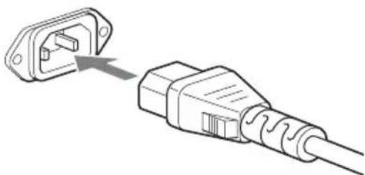 SONY SCDX501ES - Connexion du cordon d'alimentation secteur (cordon secteur) - 1