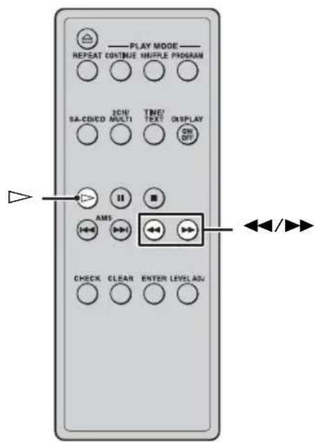 SONY SCDX501ES - Localización de un punto concreto de una pista - 2