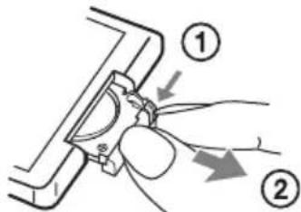 SONY SCDX501ES - Replacing the battery in the remote - 1