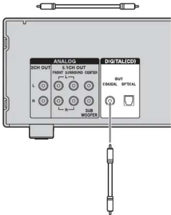 SONY SCDX501ES - Connexion à un composant numérique (COAXIAL) - 1