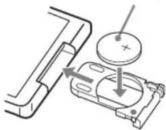 SONY SCDX501ES - Replacing the battery in the remote - 2