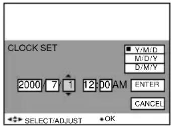 SONY MVCCD1000 - Réglez la valeur numérique à l'aide de ▲/▼ sur la touche de commande, puis appuyez sur ■ au centre pour la valider. - 1