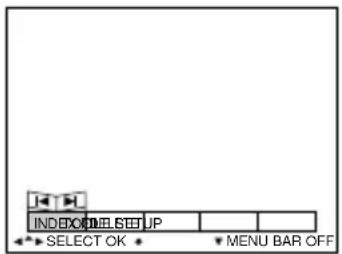SONY MVCCD1000 - ① Appuyez sur ▲ de la touche de commande. - 1