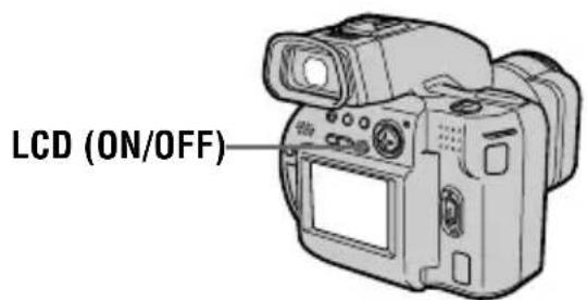 SONY MVCCD1000 - Pour désactiver l'écran LCD - 1