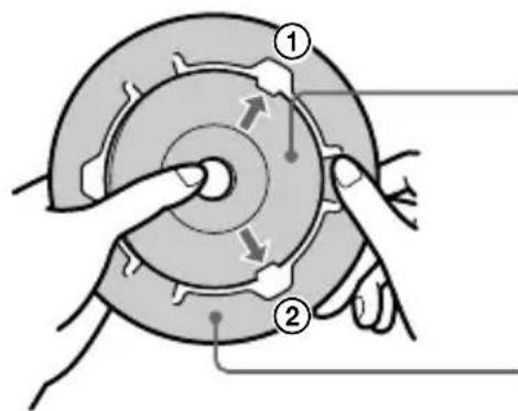 SONY MVCCD1000 - Utilisation de l'adaptateur pour CD 8 cm fourni - 1