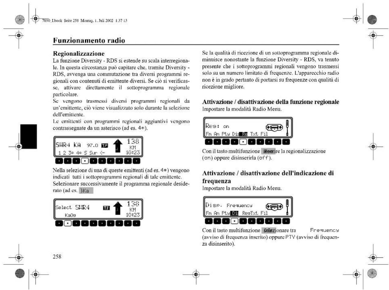 SONY MEX100NV - Sintonizzazione manuale in MW, LW, SW - 7