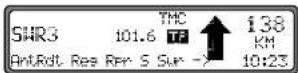 SONY MEX100NV - Anzeige für TMC Sender - 1