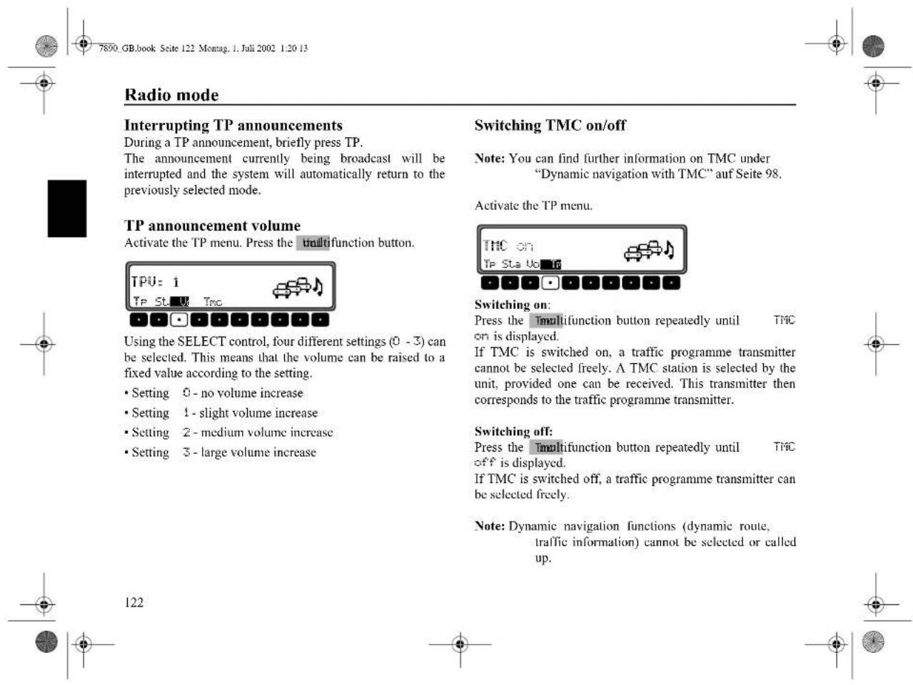 SONY MEX100NV - Switching mute on/off - 8