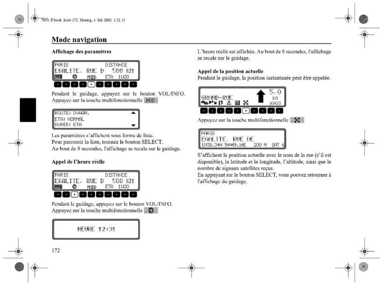 SONY MEX100NV - Informations pendant le guidage - 11