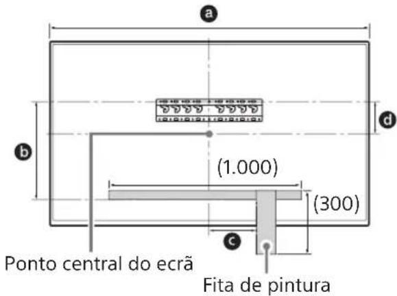 SONY Bravia KD75XG8599 - Marque a localização da instalação na parede. - 1