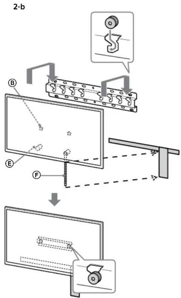 SONY Bravia KD55XG8196 - Montaţi televizorul pe bază sau pe adaptorul de bază. - 4