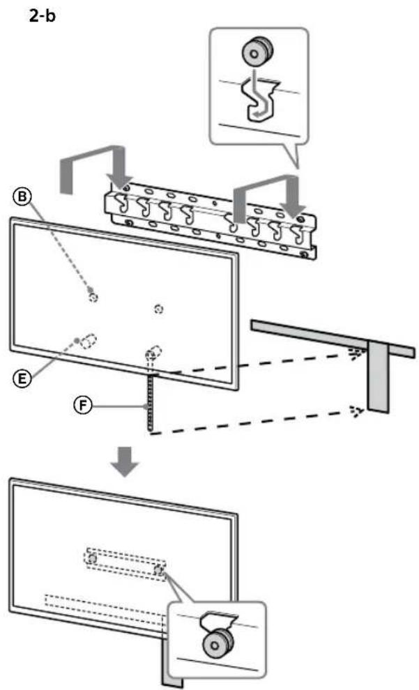SONY Bravia KD55XG8196 - Zamontuj telewizor na podstawie lub adapterze podstawy. - 4