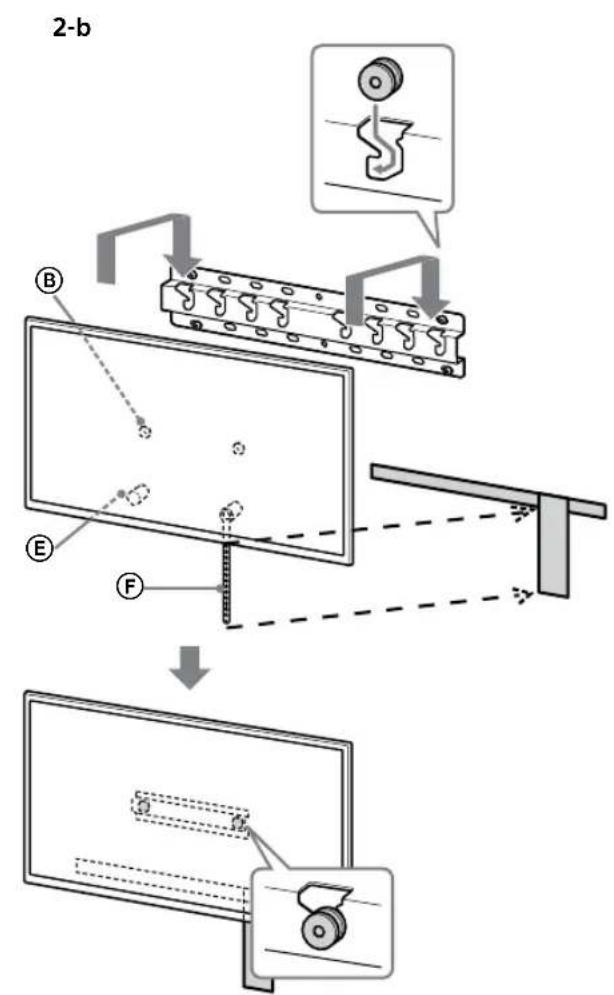 SONY Bravia KD55XG8196 - MoNTnpaIte TeIeBn3Opa B OCHOBaTa IJIaIaITePa 3a OCHOBaTa. - 3