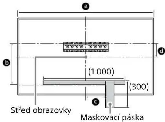SONY Bravia KD55XG8196 - Vyznacte misto instalace na stene. - 1