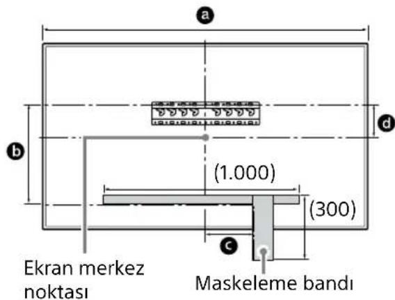 SONY Bravia KD55XG8196 - Kurulum konumunu duvara isaretleyin. - 1