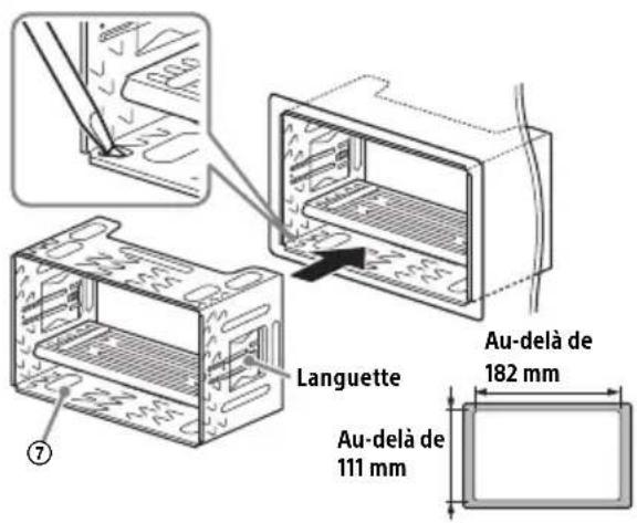 SONY XAVAX200C2 - Montage de l'appareil dans le tableau de bord - 1