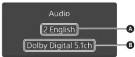 SONY XAVAX200C2 - De audiotaal/-indeling wijzigen - 2