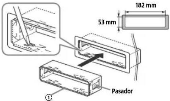 182 mm 53 mm ① Pasador