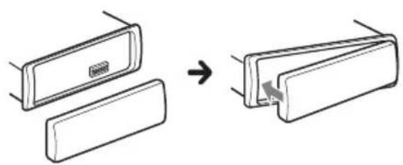 SONY DSXA212UI - Extracción del panel frontal - 2