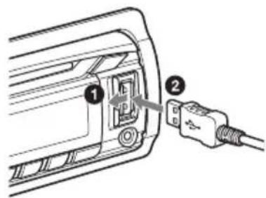 SONY CDXGT574UI - Een USB-apparaat afspelen - 1