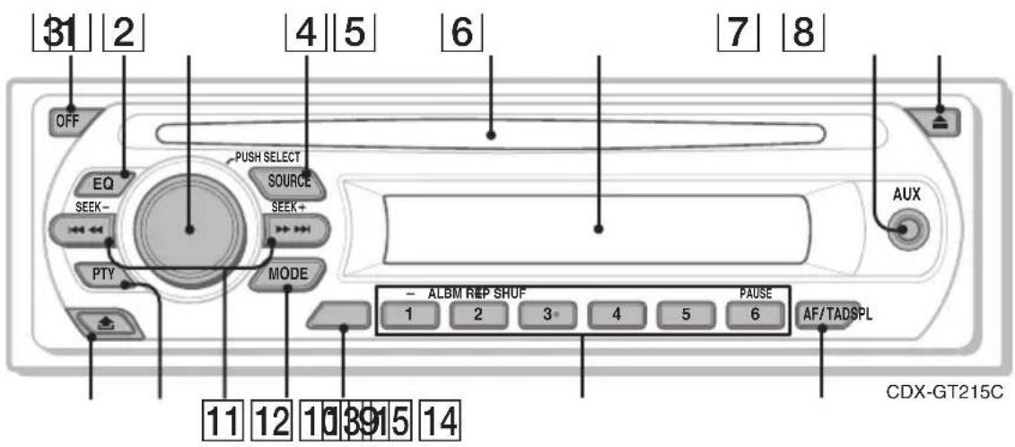 SONY CDXGT215C - Appareil principal - 1