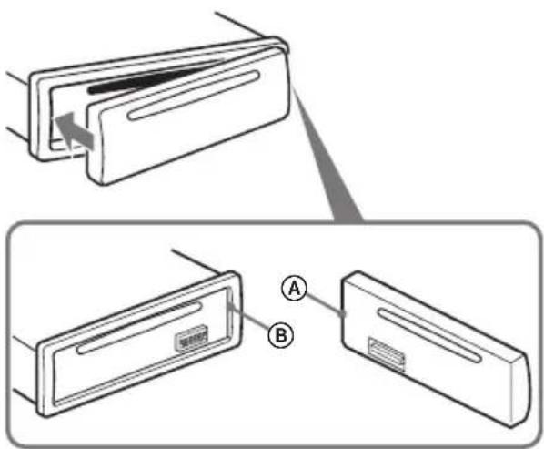 SONY CDXGT215C - Installation de la façade - 1