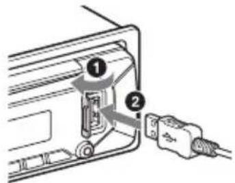 SONY CDXG3300UV - Connecting a USB Device - 1