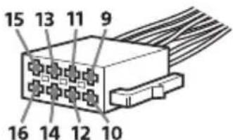SONY CDXG3300UV - Diagramma dei collegamenti di alimentazione - 1