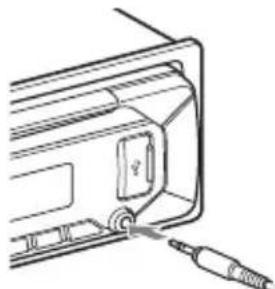 SONY CDXG3300UV - Collegamento di un'altro dispositivo audio portatile - 1