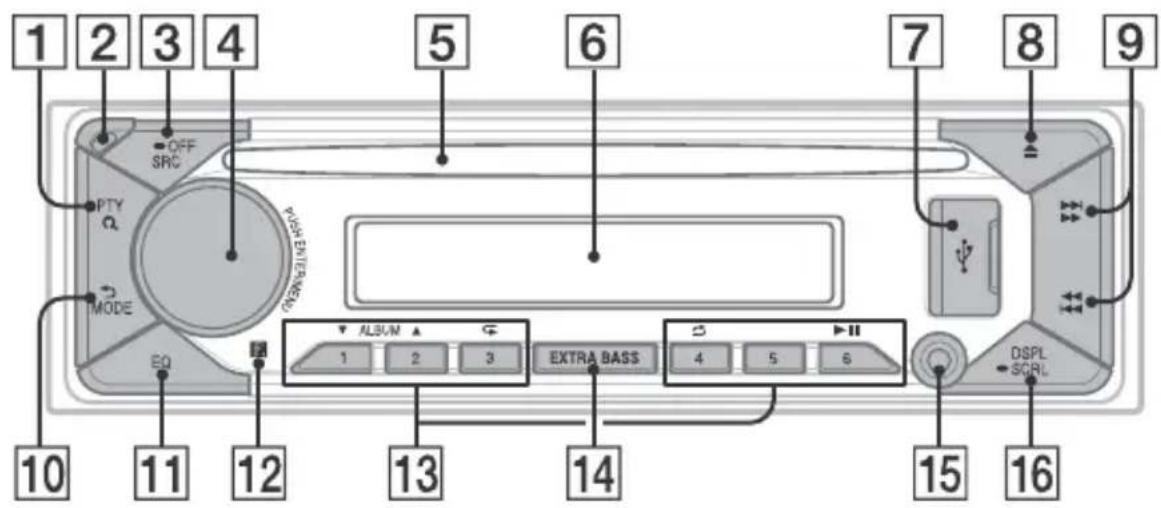 SONY CDXG3300UV - OCHOBHOeyCTpO'CTBO - 1