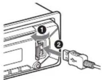 SONY CDXG3300UV - Conexión de un dispositivo USB - 1