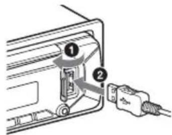 SONY CDXG3300UV - Collegamento di un dispositivo USB - 1
