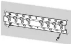 SONY Bravia KDL43WG665 - Accertarsi di installare saldamente la staffa di montaggio a parete rispettando le istruzioni contenute in questo manuale. - 1