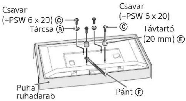 Technical diagram showing assembly steps of a mechanical component with labeled parts and inspection instructions