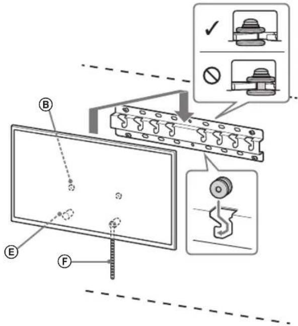 SONY Bravia KDL43WG665 - Εγκαταστήστε την τηλεόραση στη Βάση ή στον Προσαρμογέα βάσης. - 2