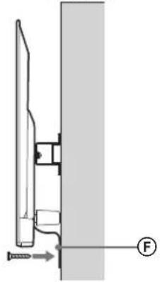 SONY Bravia KDL50WG663 - Preventing the bottom of the TV from shifting. - 1