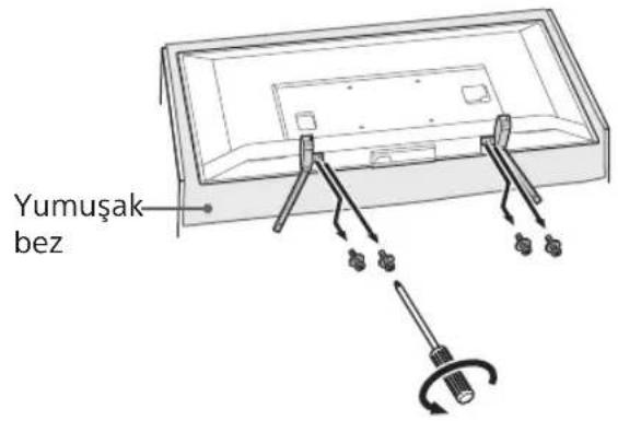 SONY Bravia KDL50WG663 - Masa Üstü Sehpasini televizyondan sökün. - 1