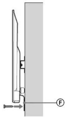 SONY Bravia KDL50WG663 - Preventing the bottom of the TV from shifting. - 2