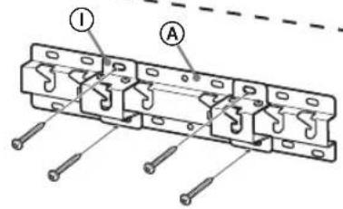SONY Bravia KDL50WG663 - Instalarea bazei pe perete - 1