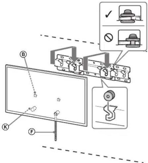 SONY Bravia KDL50WG663 - Televizyonu Taban veya Taban Adaptörü üzerine monte edin. - 1