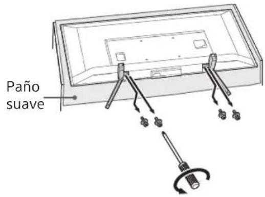 SONY Bravia KDL50WG663 - Desinstale el soporte de sobremesa del televisor. - 1
