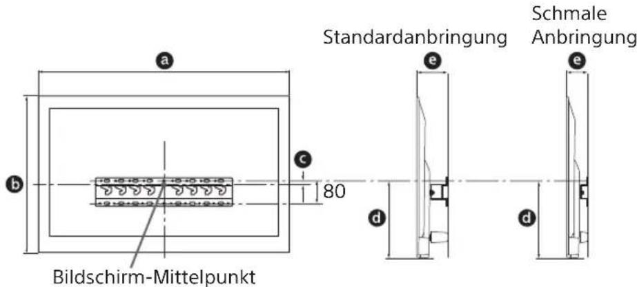 SONY Bravia KDL50WG663 - Legen Sie die Montageposition fest. - 1