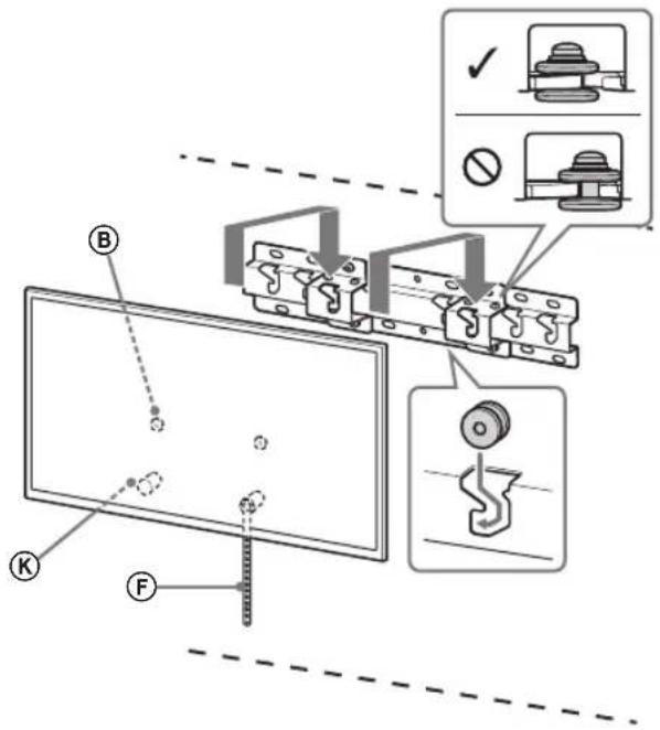 SONY Bravia KDL50WG663 - Install the TV onto the Base or Base Adaptor. - 1