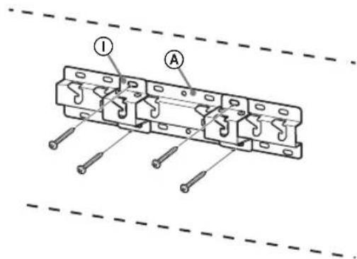SONY Bravia KDL50WG663 - Installing the Base on the wall - 1
