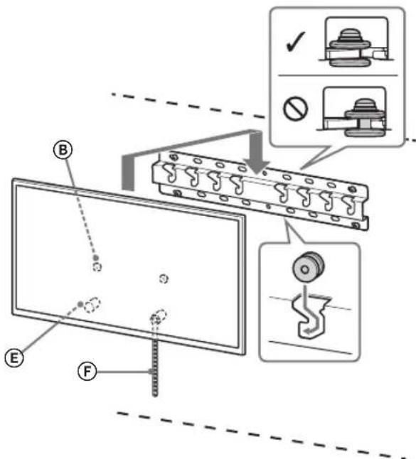 SONY Bravia KDL50WG663 - Install the TV onto the Base or Base Adaptor. - 2