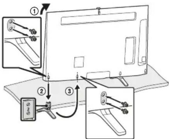 SONY Bravia KDL55W955B - Anbringen des Tischständers (Alternative) - 3